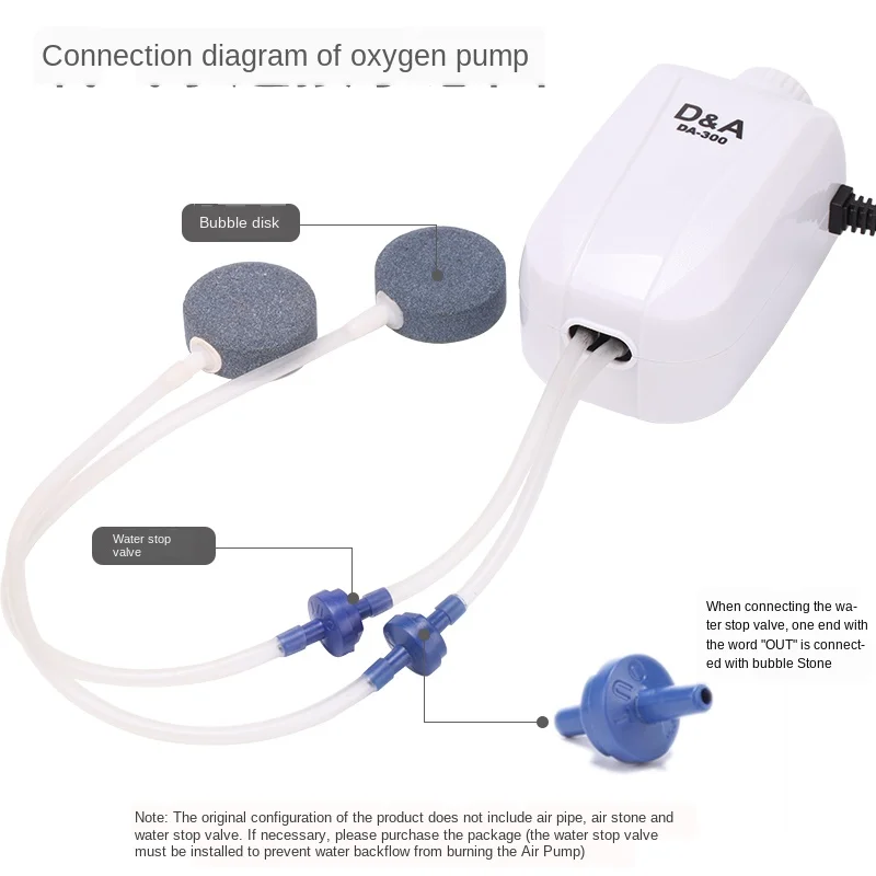 Аэрационный насос сверхтихий кислородный для разведения рыбы емкость