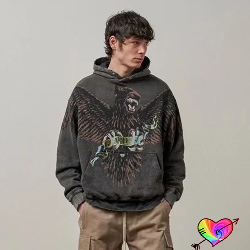 

Vintage Represent TERRIER EAGLE Hoodie Men Women 1:1 High Quality Hound Graphic Represent Hoodie Hooded Sweatshirts Pullovers