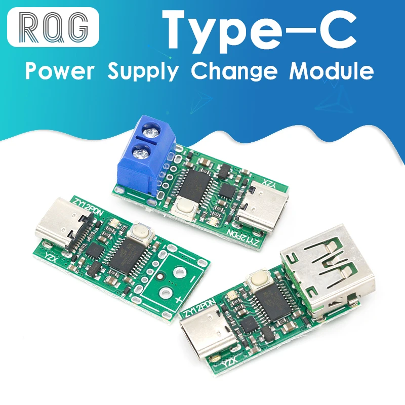 Модуль платы для смены блока питания ноутбука Type C USB PD2.0 до DC|Импульсный источник