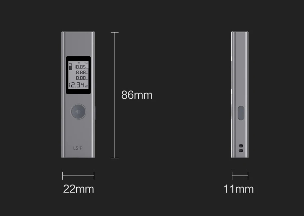 Xiaomi Mijia Duka лазерный дальномер 40 м LS-P лазерным дальномером зарядка через usb высокая точность измерения Портативный ручной лазерный дальномер