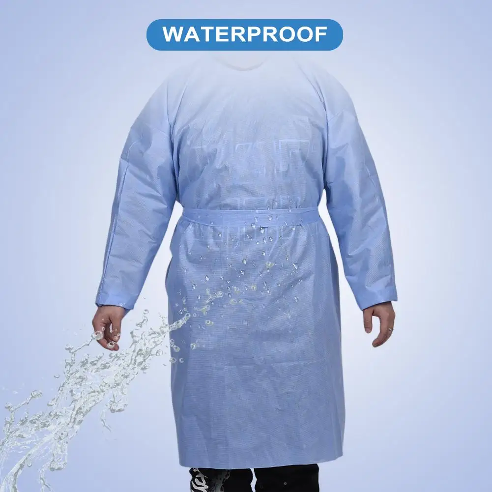 10 шт. одноразовые Платье CPE Водонепроницаемый устойчивое к маслам эластичным