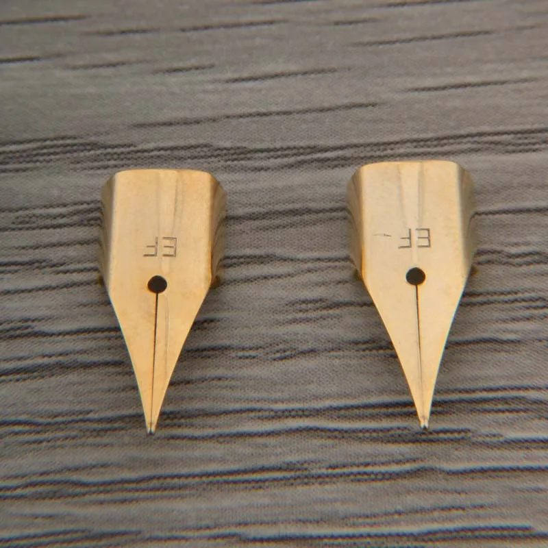 

High Quality 2pc Golden Airplane Nib EF Fountain pen Feed Stationery Office School Supplies Writing