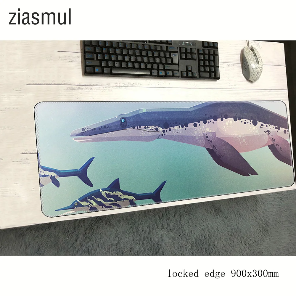 Коврик для мыши в виде динозавра геймера высокое качество 900x300x3мм игровой коврик