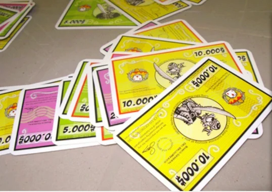 

English version of the classic table games and money-grabbing war cards portable version