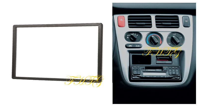 Автомобильная Радио фасция Dash комплект подходит для HONDA двойной Din автомобильный