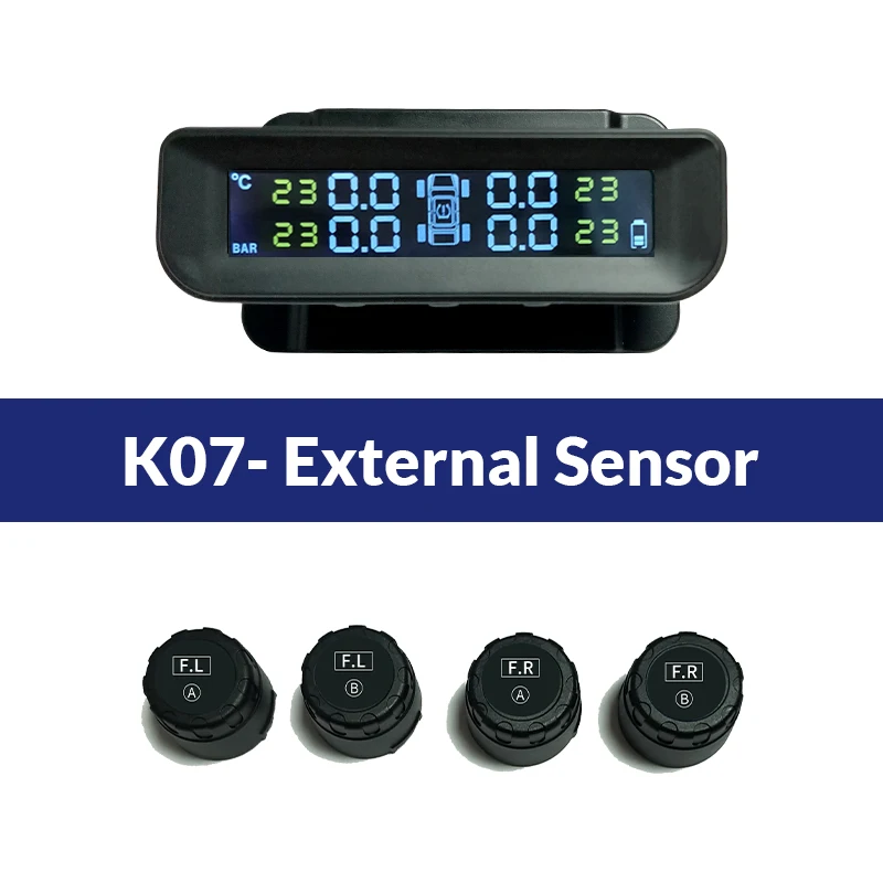 K07-External Sensor E-ACE Солнечный Мощность система контроля давления в шинах автомобиля шины Давление сигнализации Монитор Системы Авто охранной сигнализации Системы s Давление Температура Предупреждение - Тип: K07-External Sensor