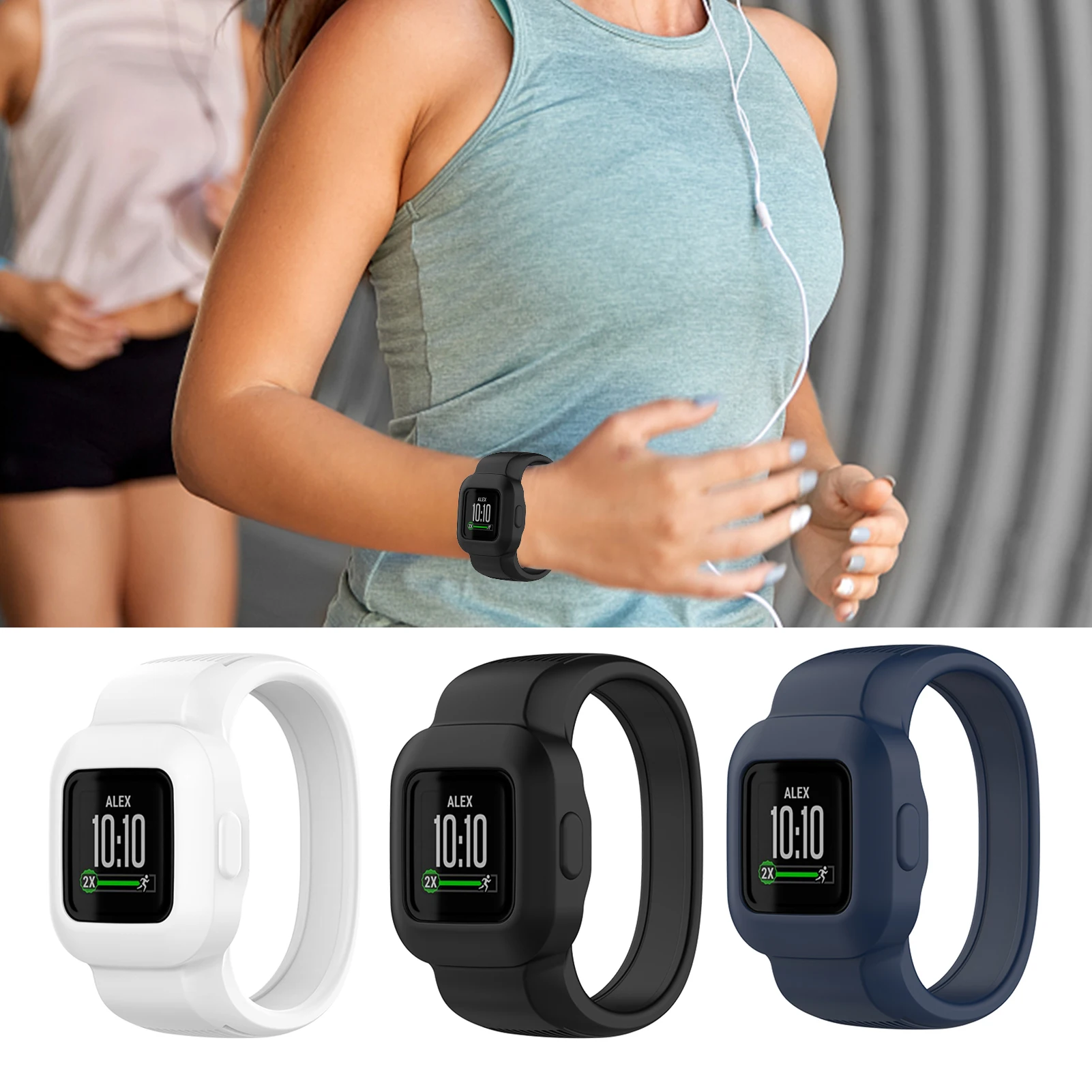 

Силиконовый ремешок для Garmin Vivofit JR3, Детские умные часы, сменный Браслет, аксессуар для Garmin JR 3
