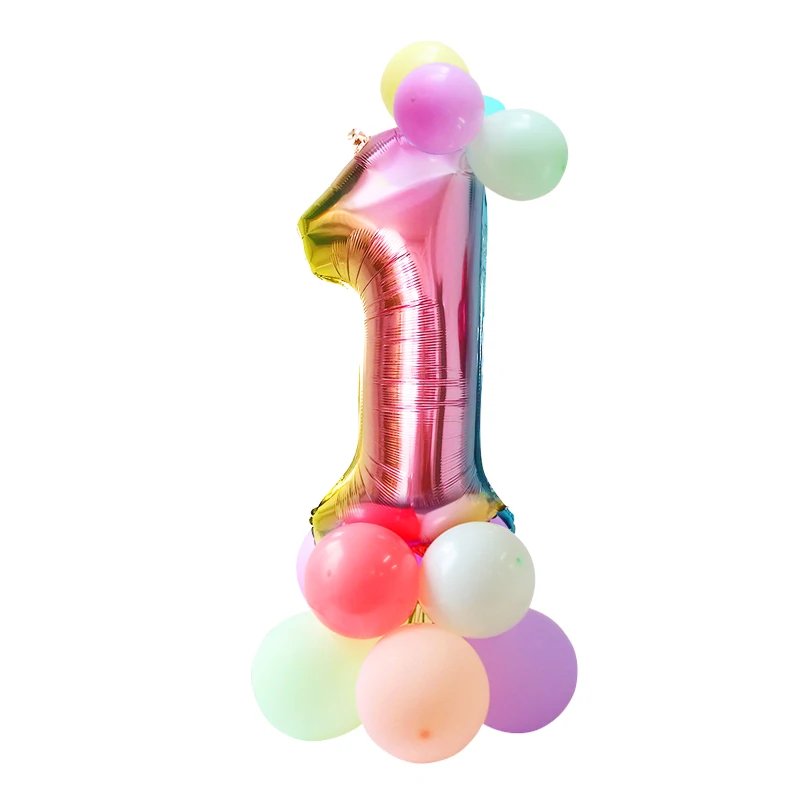 Единорог украшение набор бумажной посуды День рождения украшения комплект