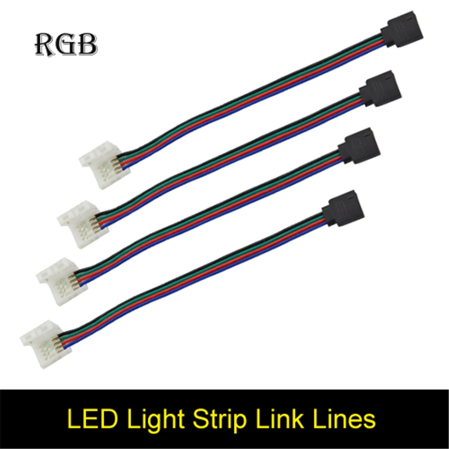 1 шт. без пайки Удлинительный провод 4Pin светодиодные полосы разъемы RGB PCB