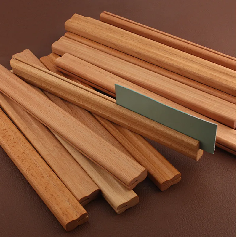 

Leather Tool Polished Solid Wood Clamp Hand-held Side Oiled Wooden Clip Treatment For DIY Leather Craft Tool