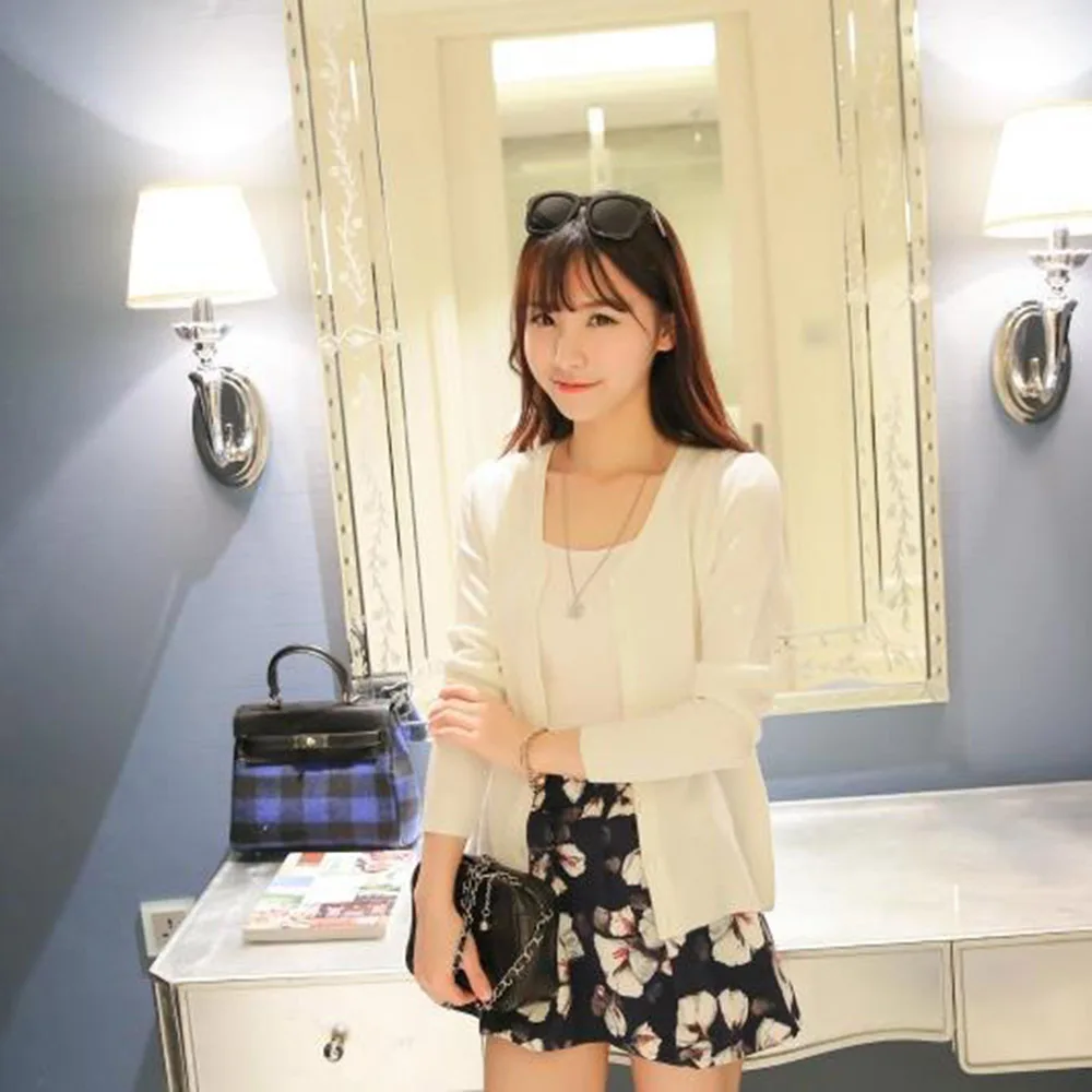 

Women's Coat Cashmere Brief paragraph knitted jacket V-neck loose striped sweater thin ladies trench coat