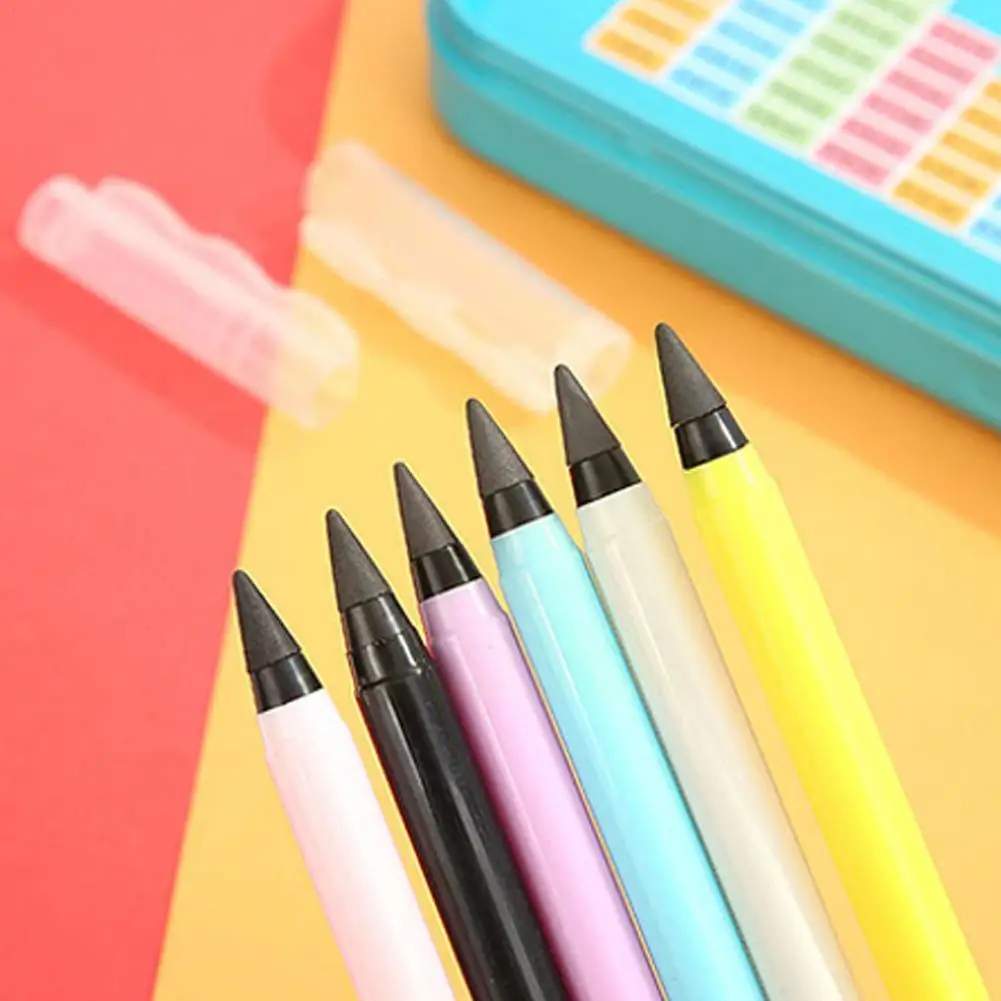 

No Sharpening Of Student Pencils Endless Pencils Hb Erasable Children's School Supplies Eraser Pencils Eternal Y0s1