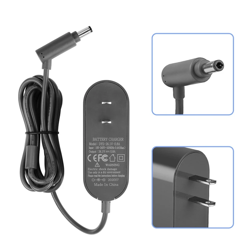 

Vacuum Cleaner Battery Charger,Replacement Power Adapter Charger for Dyson V6 V7 V8 DC62 Power Adapter Plug-US Plug