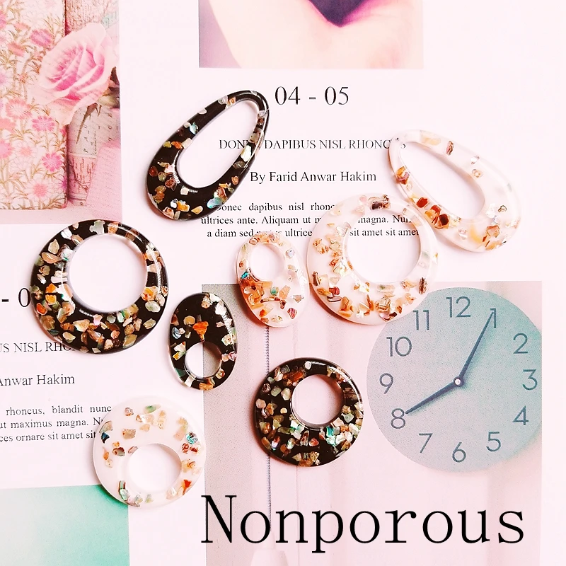 Японские и южнокорейские непористые черные белые акриловые частицы