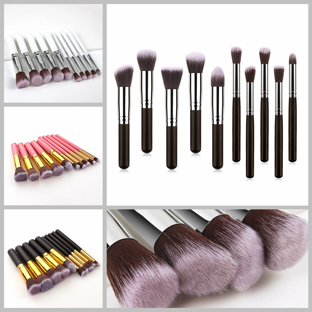 Набор кистей для макияжа набор пудры основы бровей теней век косметические