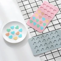 24 heart shaped mini lovely cake ice silicone mold for chocolate desserts pudding baking cakes decorating tool molds pan soap