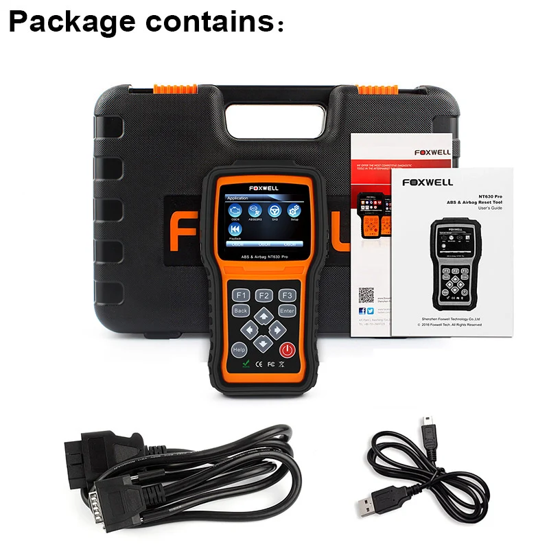 OBD 2 Автомобильный сканер для считывания кода инструмент FOXWELL NT630 Pro OBD2 автомобильный диагностический сканер двигателя ABS подушка безопасности SRS SAS сброс аварийных данных