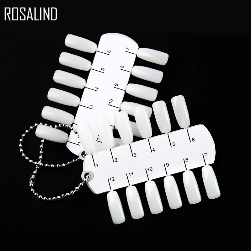 Накладные ногти ROSALIND цветные карты искусственные накладные все для маникюра