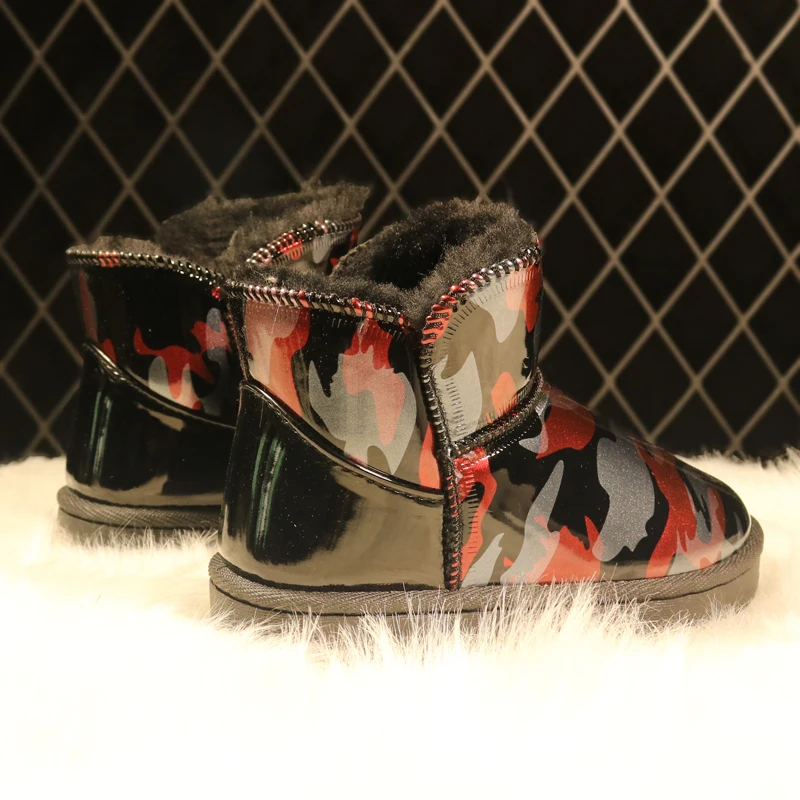 

Hot Sale Boys Girls Snow Winter Boots with Fur Lined Warm Water Resistant Thermal Fleece Lined Fashion Ankle Boots