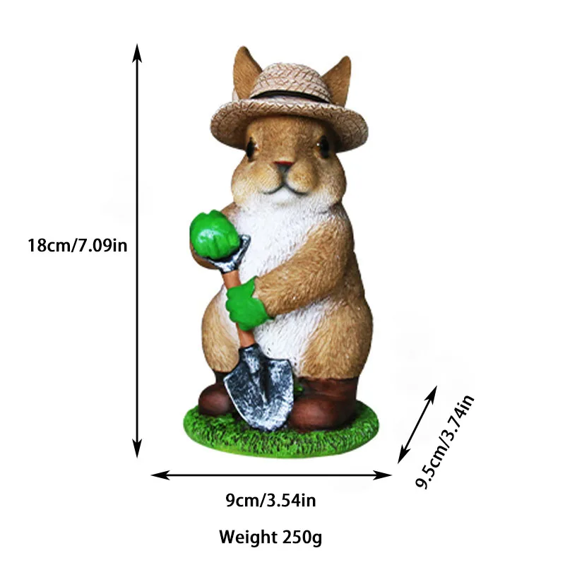 

Simulation Rabbit Decoration Cute Animal Modeling Resin Sculpture Outdoor Garden Lawn Landscaping Lawn Decoration Crafts