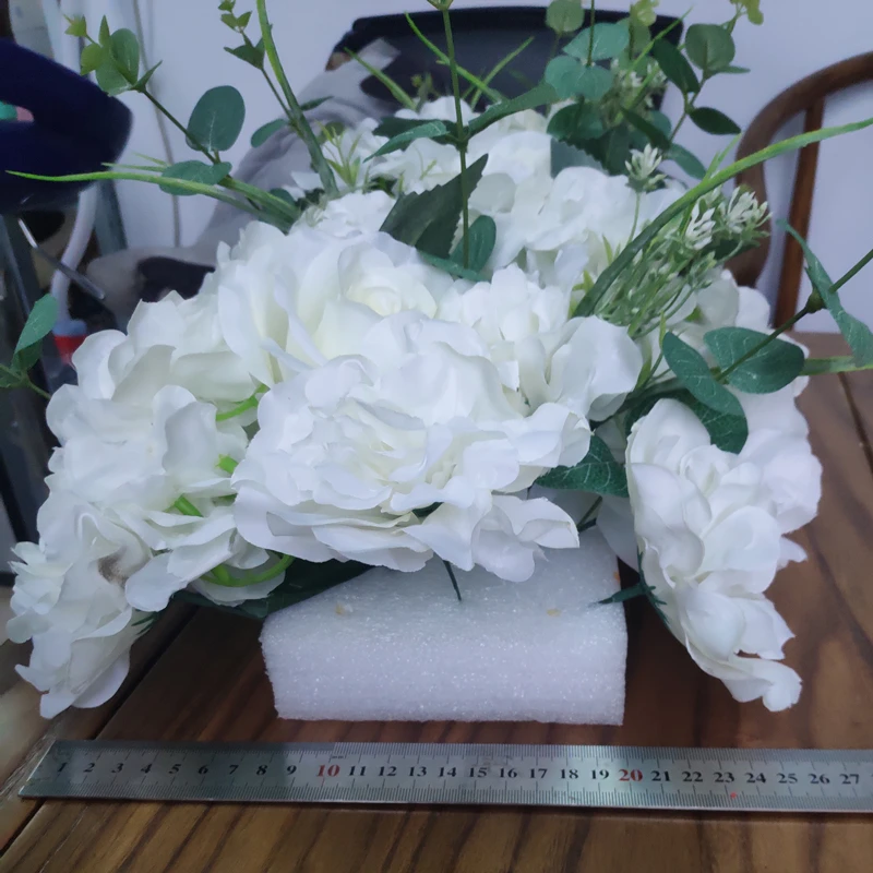 2 шт./лот 1 метр искусственные цветы ряд Свадебный декор цветок стена арочная