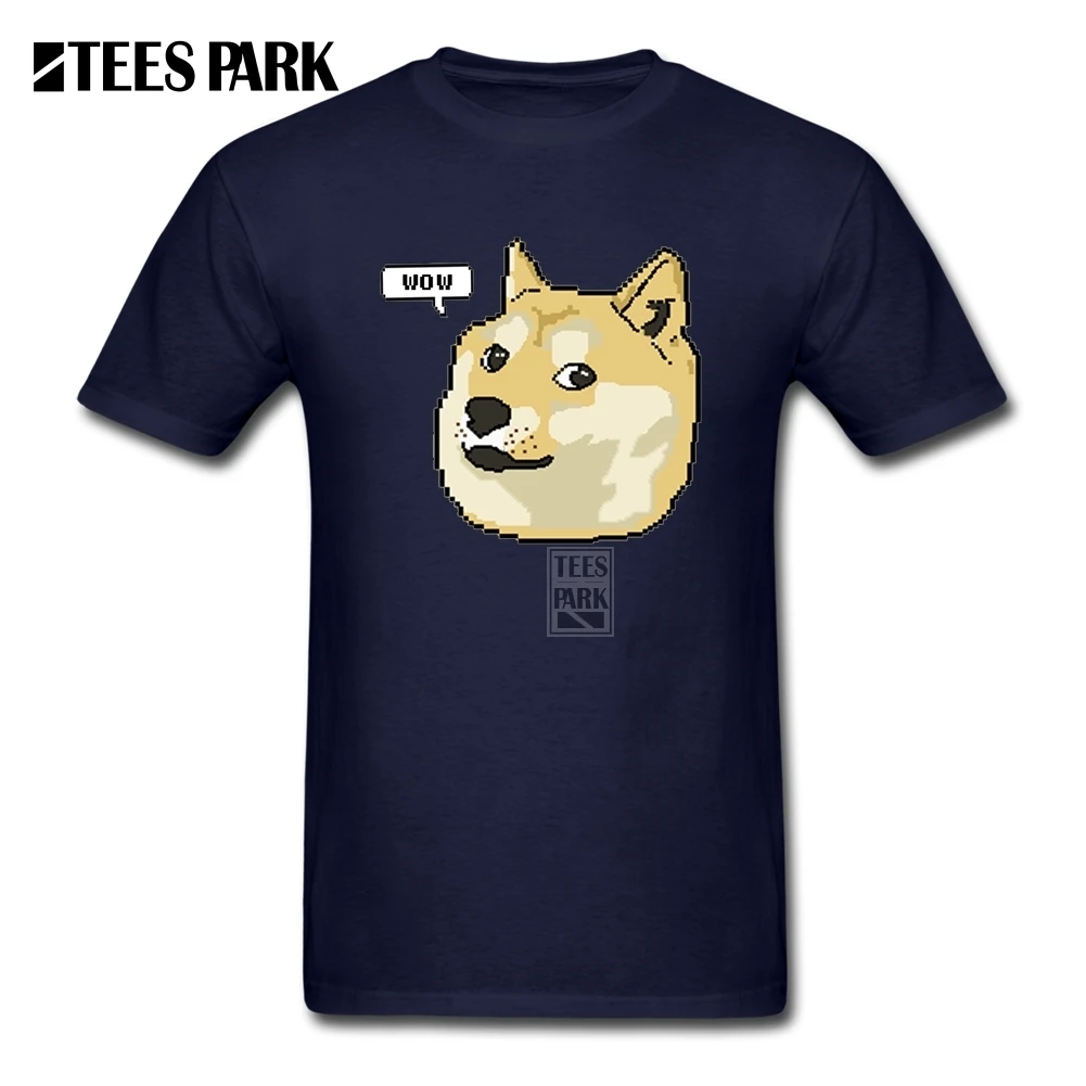 Пользовательские рабочие футболки wow pixel shibe doge молодежная с круглым вырезом