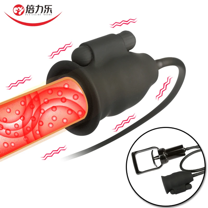 Массажер для пениса тренажер учебный вибратор мужские секс игрушки увеличение