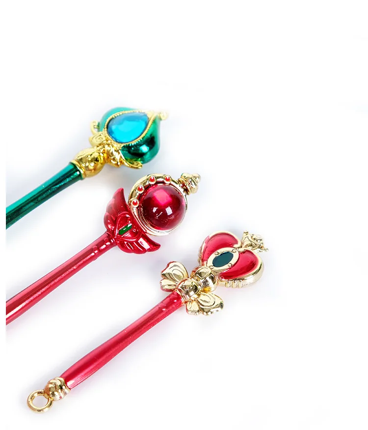 Аниме Сейлор Мун Кристалл Набор Фигурки игрушки палочка Коллекция ожерелье Подвески брелоки Аксессуары для