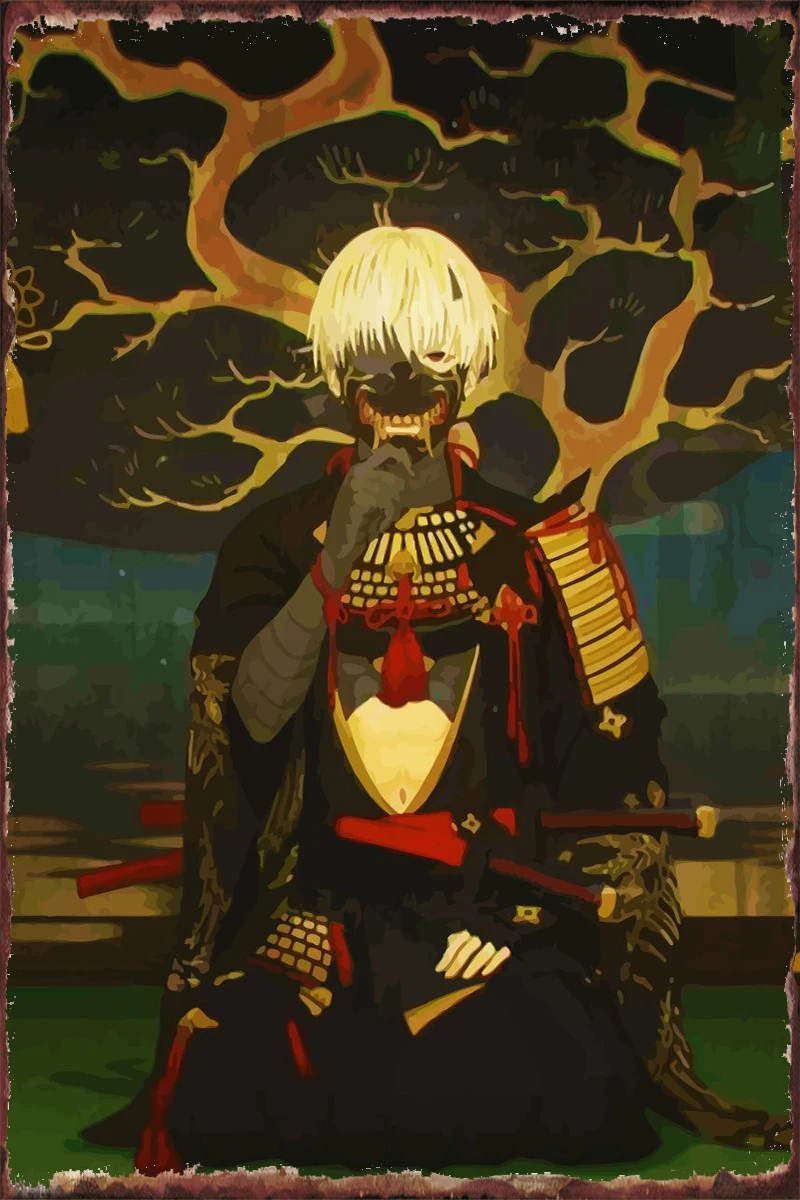 

Tokyo Ghoul Tin Sign Tin Plates Wall Decor Room Decoration Retro Vintage Metal Sign For Art Cafe Pub Home Club Man Cave