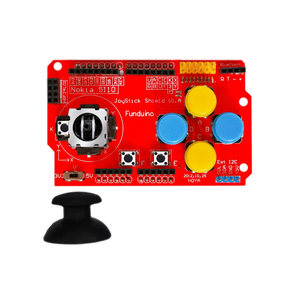 Щит клавиатуры джойстика для Arduino I2C 3 В NRF24L01 NK 5110 модуль платы контроллера