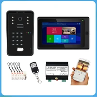 wired wifi 7 inch bus 2 wire video door phone intercom systems kit for home 2 3 6units apartment night vision support remote app