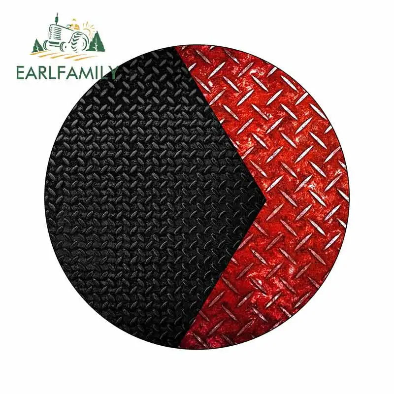 

EARLFAMILY 13 см x 13 см 3D имитация металлического дизайна автомобильные наклейки водонепроницаемый виниловый автомобильный оболочка окклюзия ца...