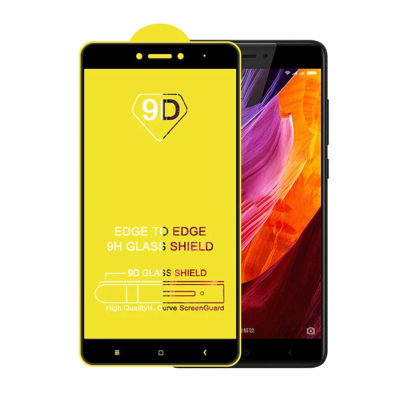 2Pcs 9D Glass for Xiaomi Redmi Note 4 4X Protective Glass on the for Xiomi Redmi Note 4x Note4 4 X Screen Protector Film