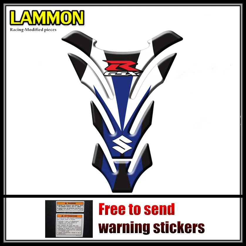 Наклейка для мотоцикла 3D Светоотражающая наклейка на топливный бак SUZUKI GSXR600 GSXR750