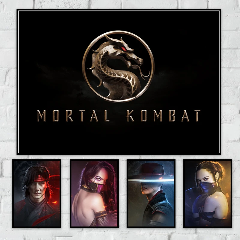 Новое поступление напечатанная картина Mortal Kombat хорошего качества домашний декор