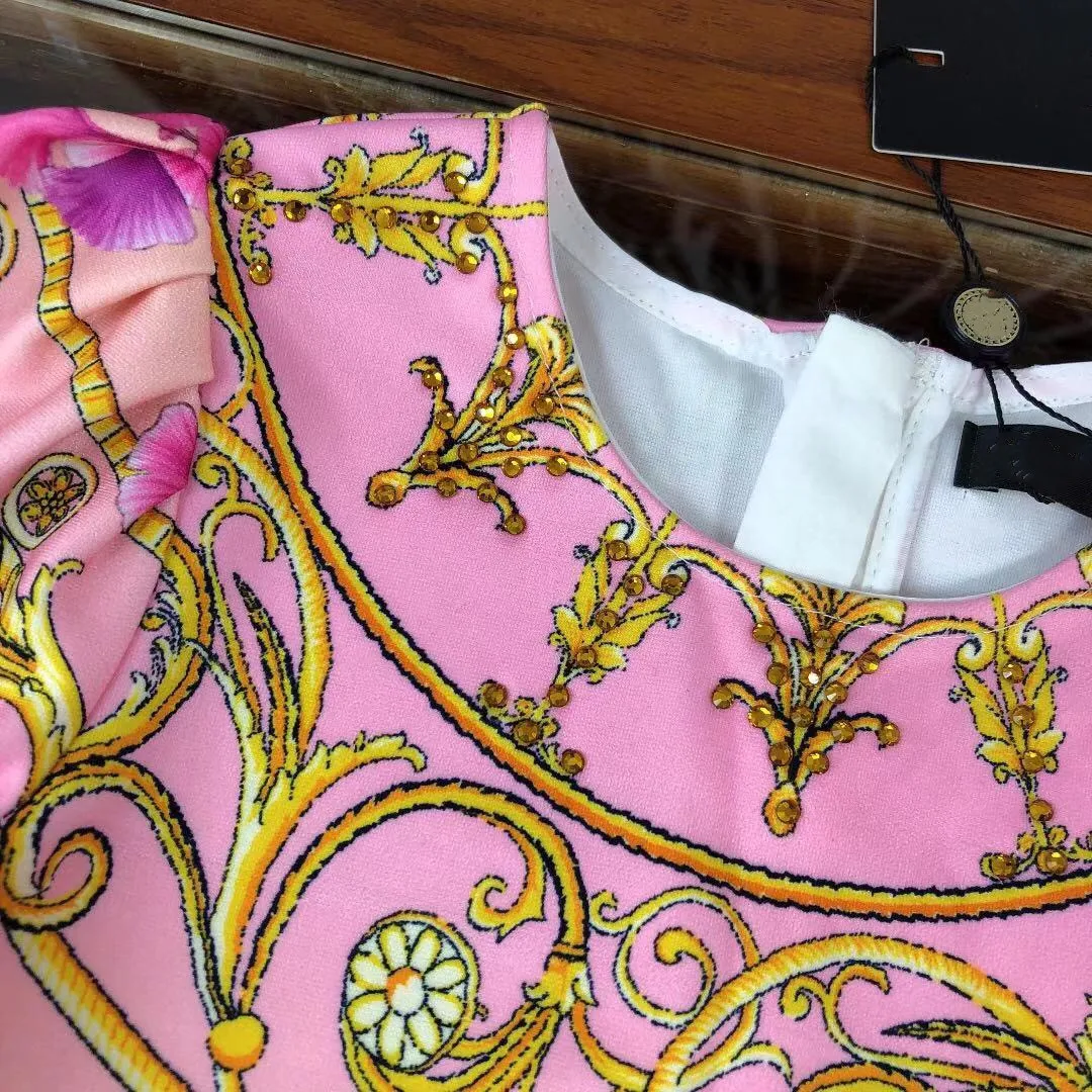 

Girls short-sleeved princess dress summer dress 2021 new children's summer dress baby foreign children's dress