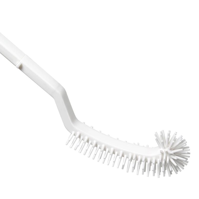 

Eyliden Hook Shape Silicone Toilet Brush Cleaner with Holder Set for Toilet Bathroom Commode Bowl Cleaning