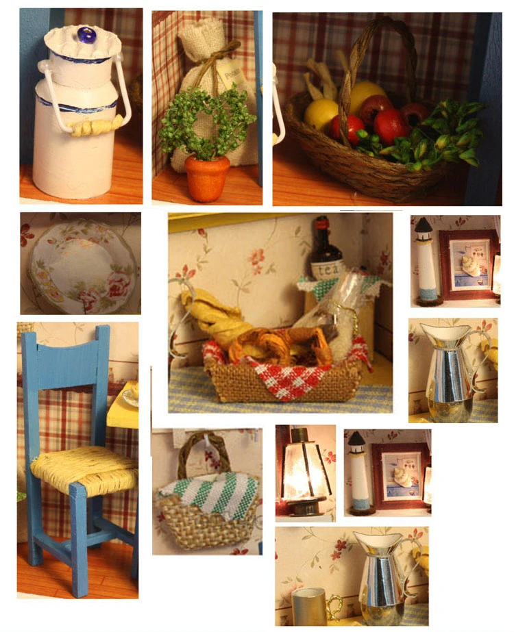 3D кукольные домики DIY деревянный кукольный домик миниатюрная фоторамка