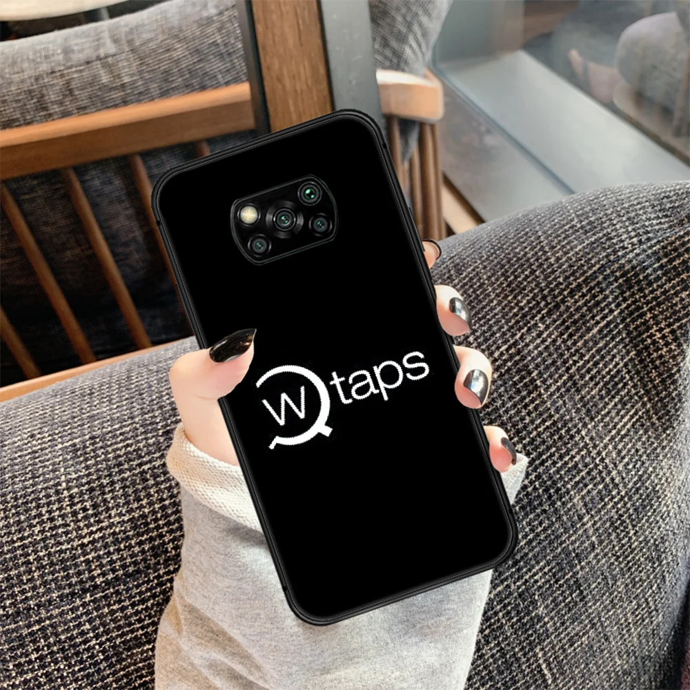 

Japan trend brand WTAPS Phone case Cover Hull For Xiaomi Mi A2 A3 8 9 9T Note 10 Se Lite Pro black Etui Fashion Coque Luxury