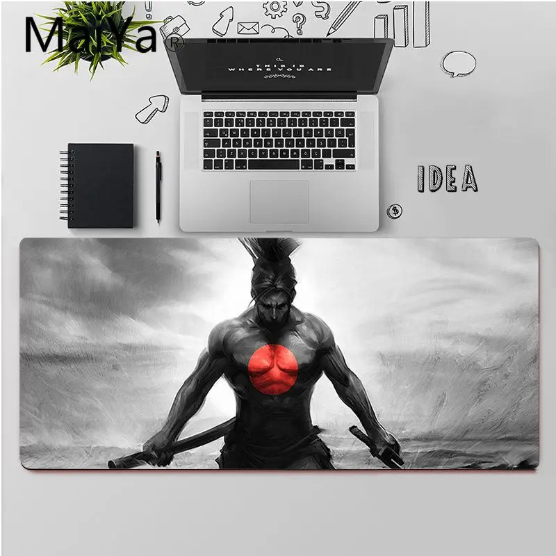 

Maiya Top Quality Japanese Bushido Samurai Anime Customized laptop Gaming mouse pad Free Shipping Large Mouse Pad Keyboards Mat