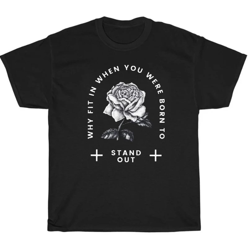 

Why Fit When You Were Born To Stand Out Shirt Aesthetic Shirt Goth Clothing Women Streetwear Women Top Goth Tees Vintage XL