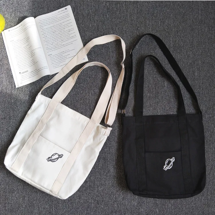 Модные холщовые сумки для женщин мессенджеры с мультяшным рисунком на ремне