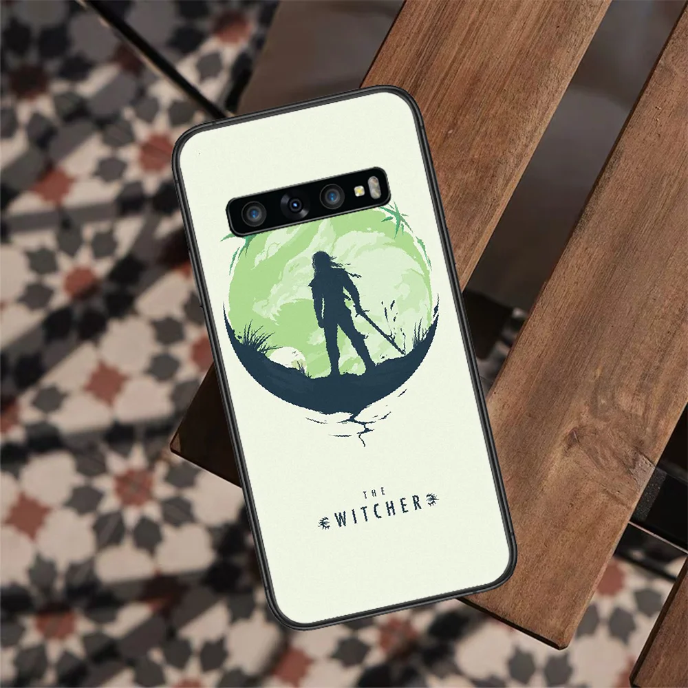 

Game witchers Phone Case For Samsung Galaxy S 7 21 Note 8 9 10 20 E FE Plus Ultra black Coque 3D Bumper Tpu Prime Pretty Back