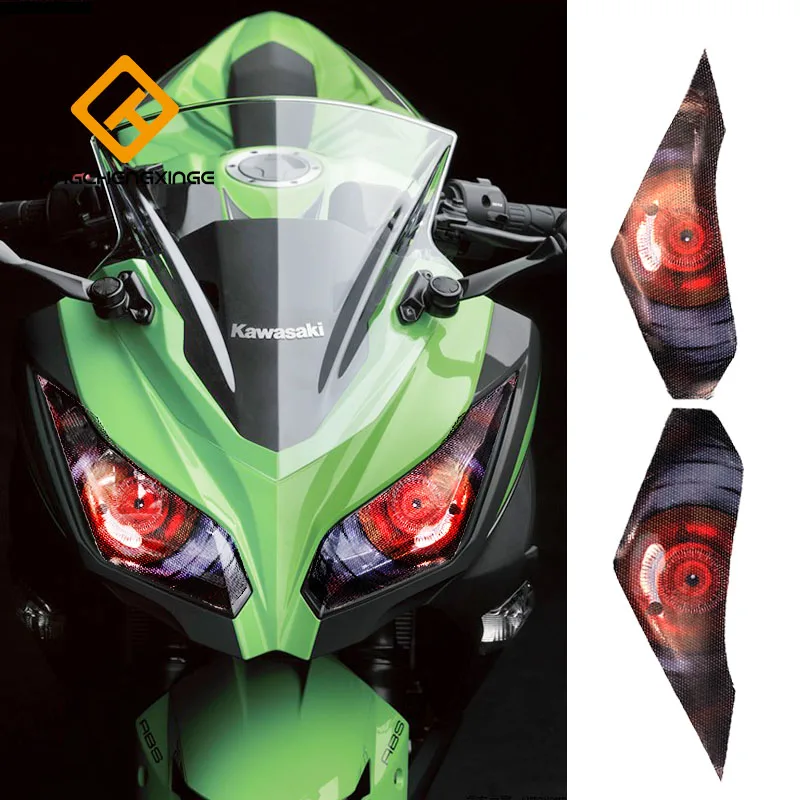 Для Kawasaki ninja 250 300 аксессуары для мотоциклов передняя обтекатель наклейка на фару