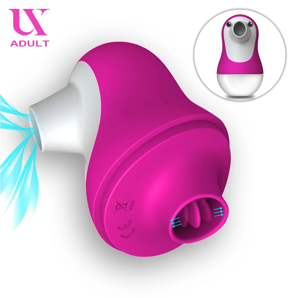 Оральная Стимуляция клитора силиконовая Вибрирующая Присоска на грудь