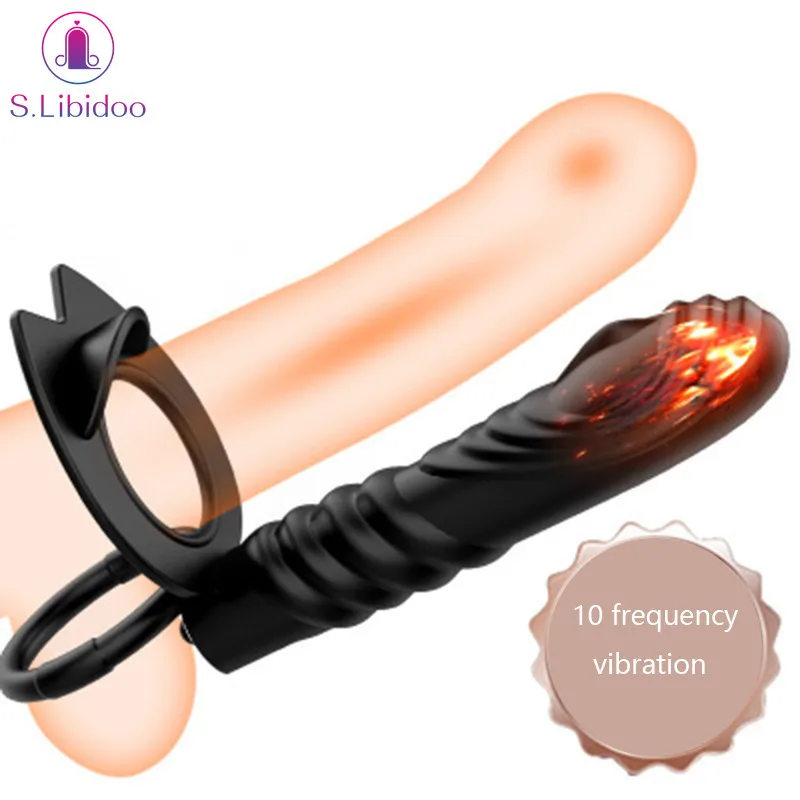 Новый Анальный вибратор двойное проникновение позвоночник поддержка