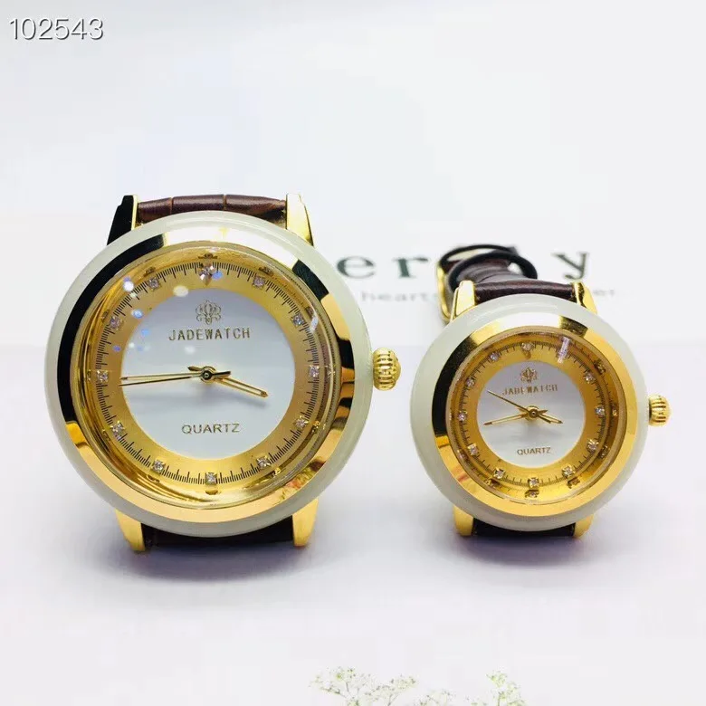 

New Jade Couple Watch Women Clock jade Men's watches Jades machinery automatic hollow top creative personality luxury Ms watches