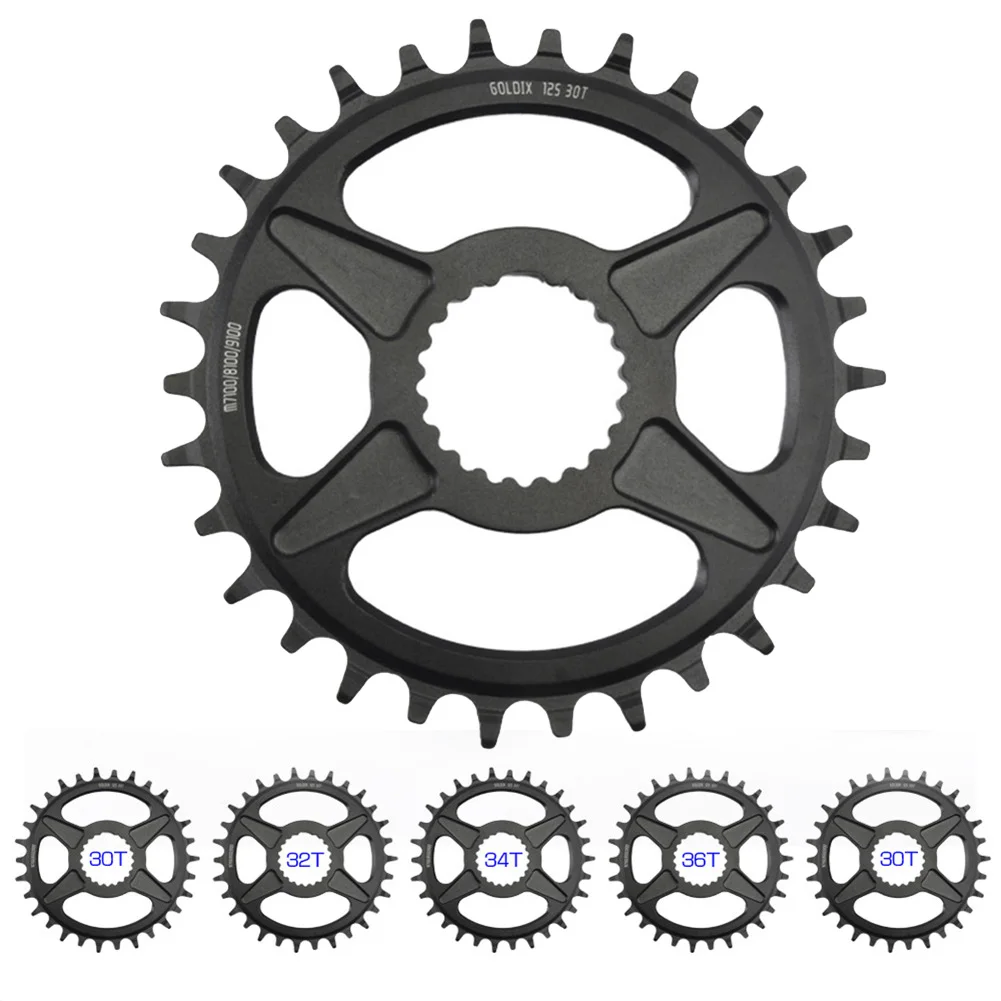 

Black Chainring MTB Aluminum Alloy 30T/32T/34T/ 36T / 38T Cycling Component New
