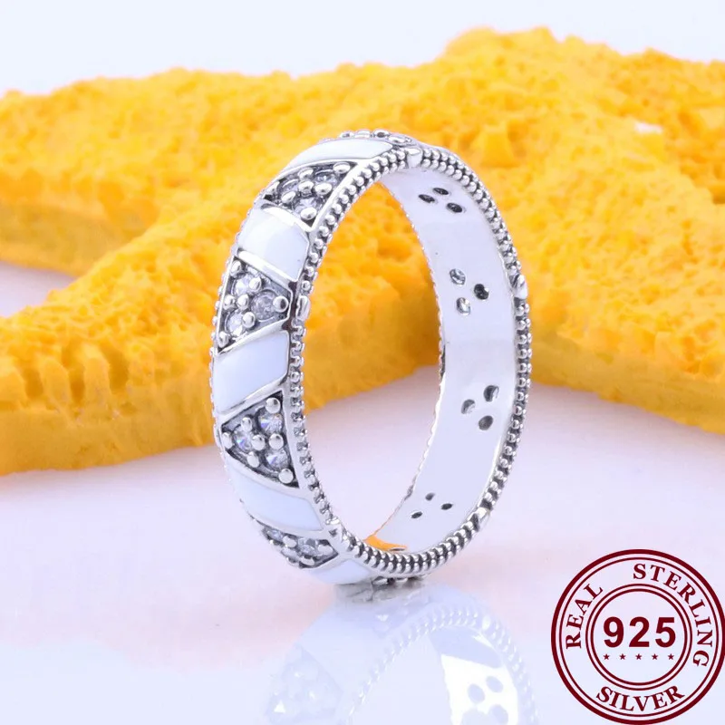 

Original 925 кольцо Silver Pan Ring Crown Exotic Style With Crystal Cz Pan Ring For Women Wedding Party Gift Fashion Jewelry