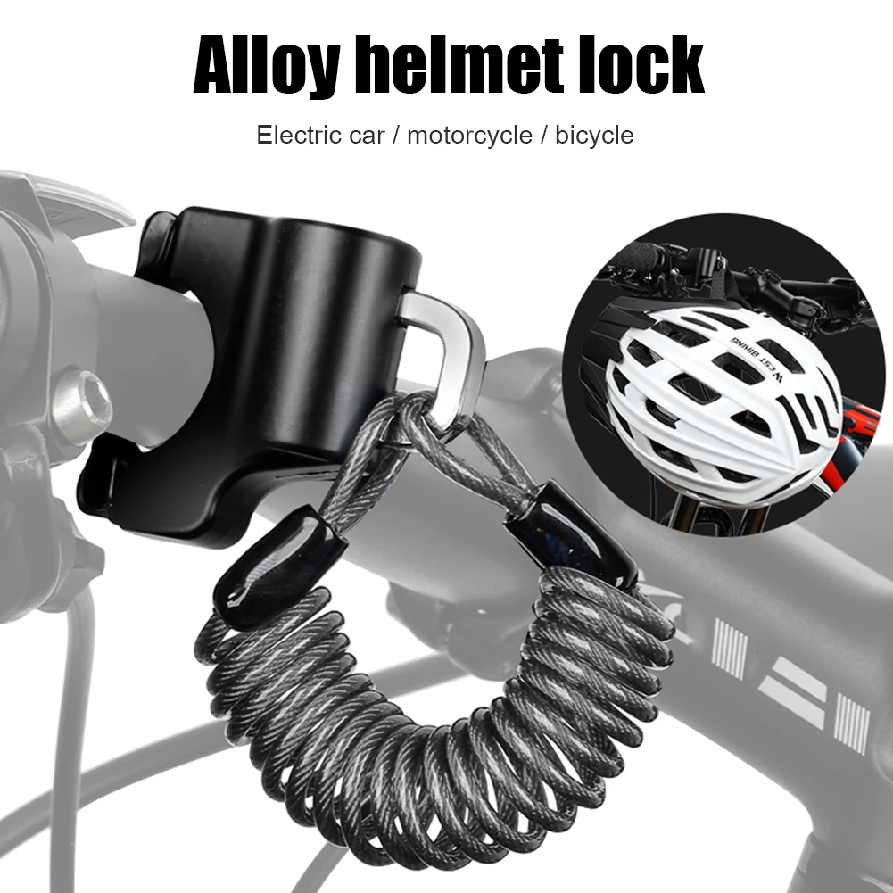 Bicycle Helmet Wire Rope Lock Anti-theft Mountain Bike Cycling Cable | Спорт и развлечения